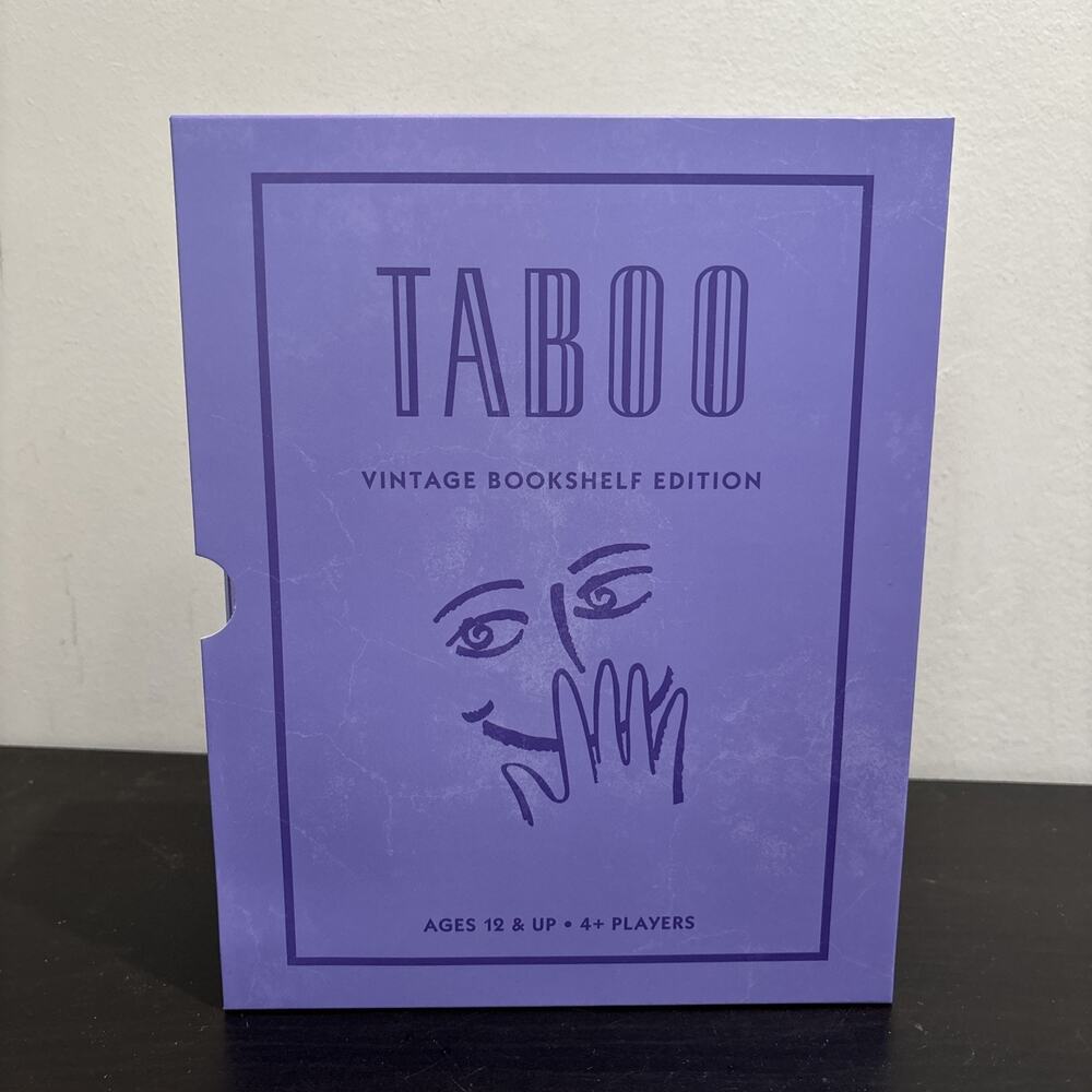 Taboo Vintage Bookshelf Edition by WS Game Company Deluxe Board Game Party New